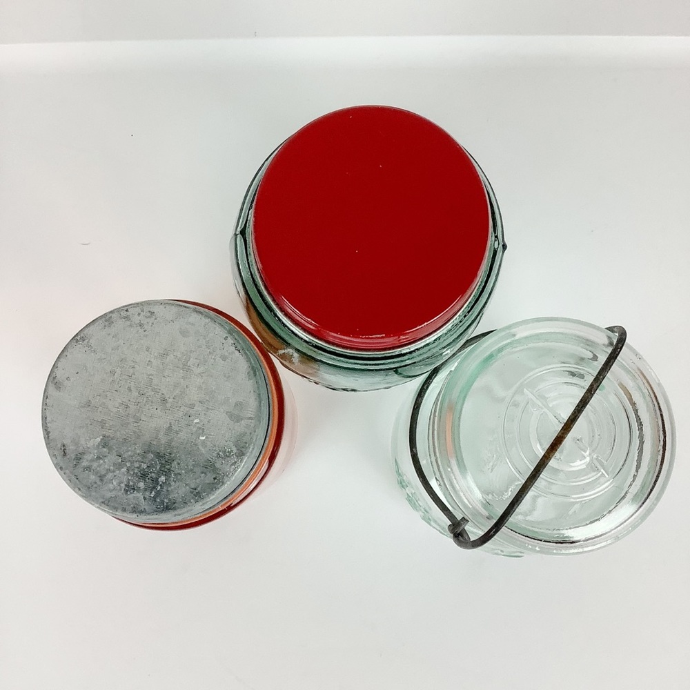Vintage Ball Canning Pastel Glass Storage Jars - Picture 2 of 10